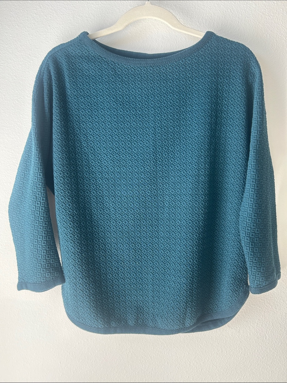 Max Studio Teal Textured Knit Top